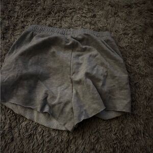 Cozy Gray Lounge Shorts